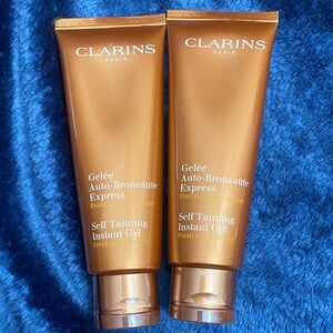 Clarins Bronze Self Tanning Instant Gel - Shimmery Brown Tubes 2pcs